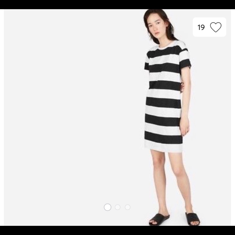 Everlane striped box tee dress